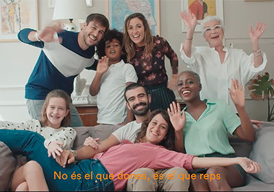 Maria Juan en un vídeo de la campaña de la Obra Social Caixa Ontinyent